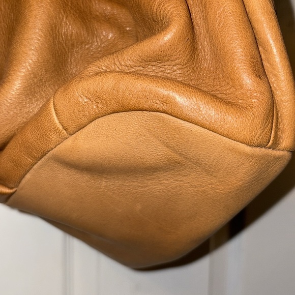 PRADA Cervo Deerskin Zipper Hobo Cammello Purse - Picture 4 of 7